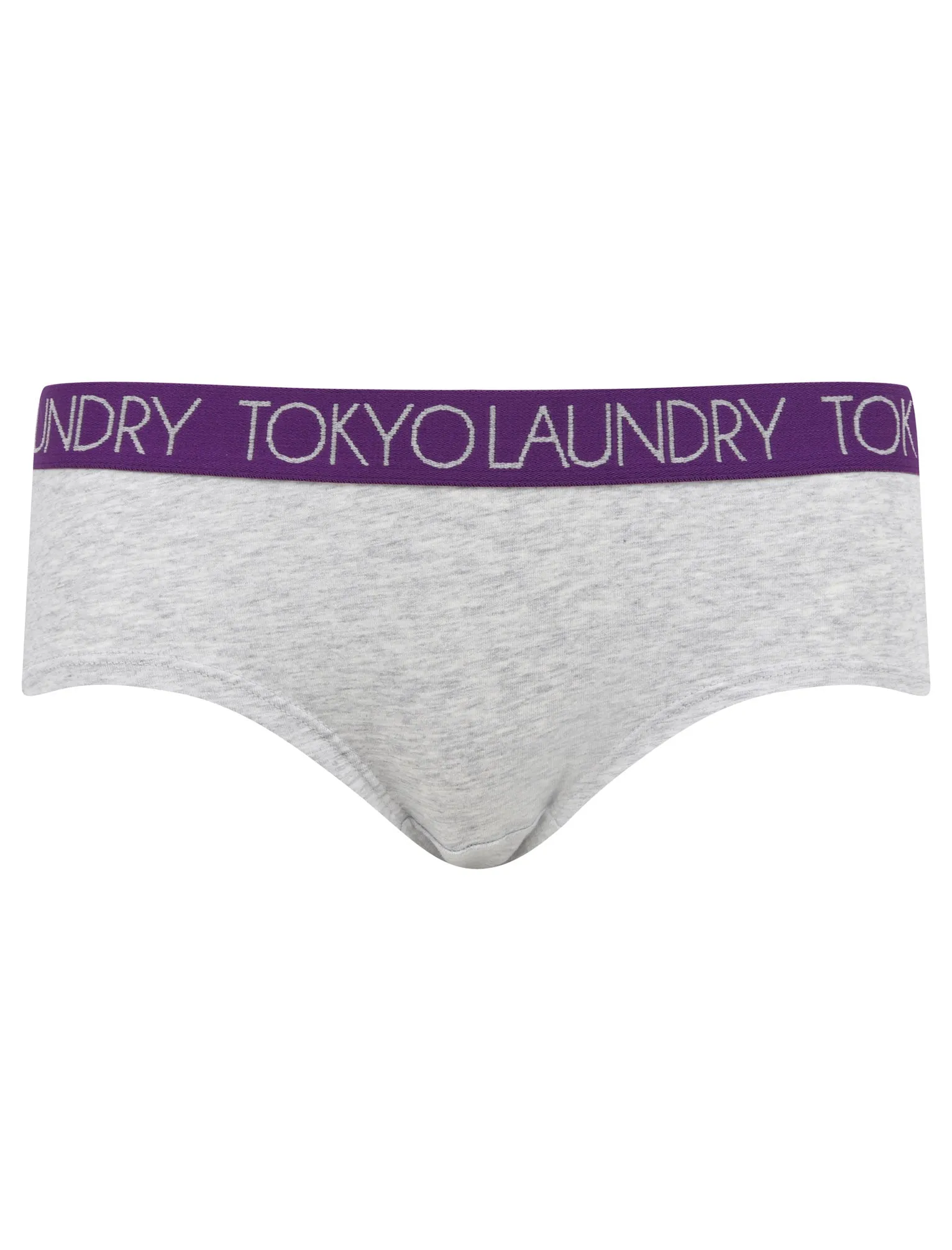 Jenny 2 (5 Pack) Assorted Hipster Briefs In Beetroot Pink / Light Grey Marl / Peacoat Blue / Imperial Purple - Tokyo Laundry