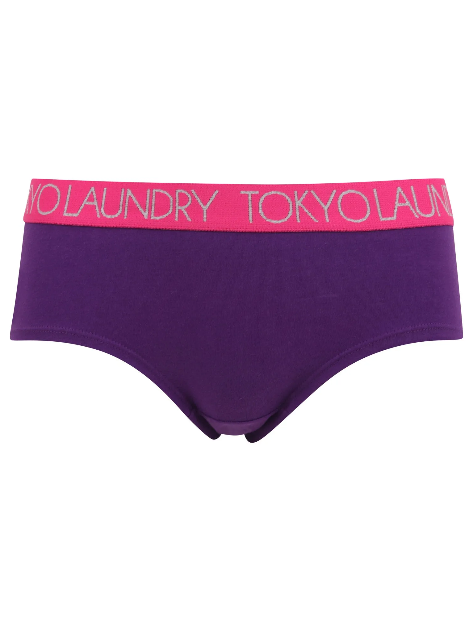 Jenny 2 (5 Pack) Assorted Hipster Briefs In Beetroot Pink / Light Grey Marl / Peacoat Blue / Imperial Purple - Tokyo Laundry