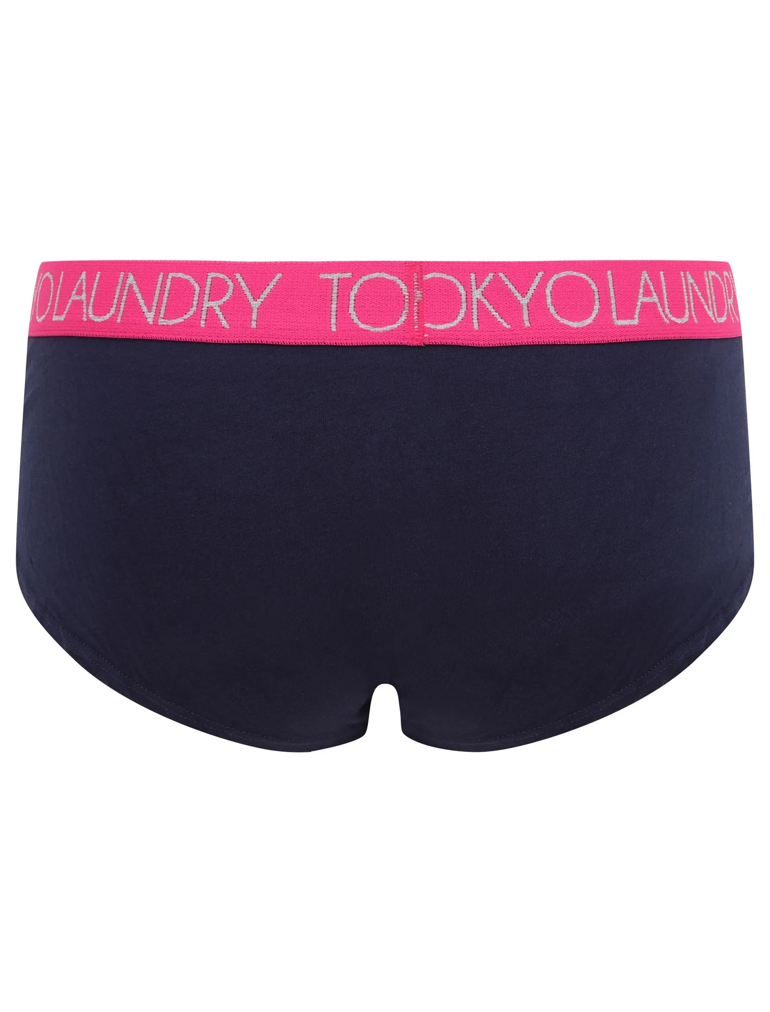Jenny 2 (5 Pack) Assorted Hipster Briefs In Beetroot Pink / Light Grey Marl / Peacoat Blue / Imperial Purple - Tokyo Laundry