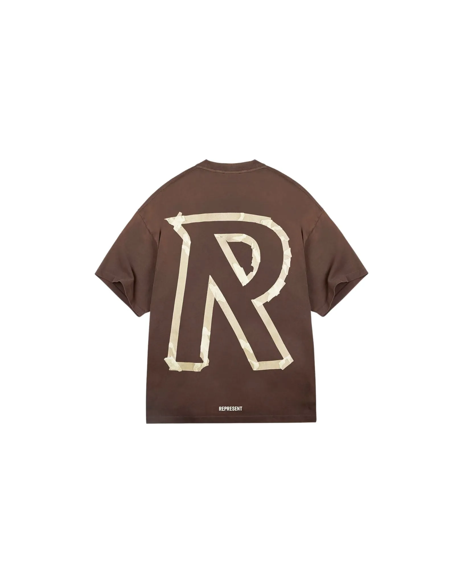 Masking Tape Initial T-shirt - Cedar