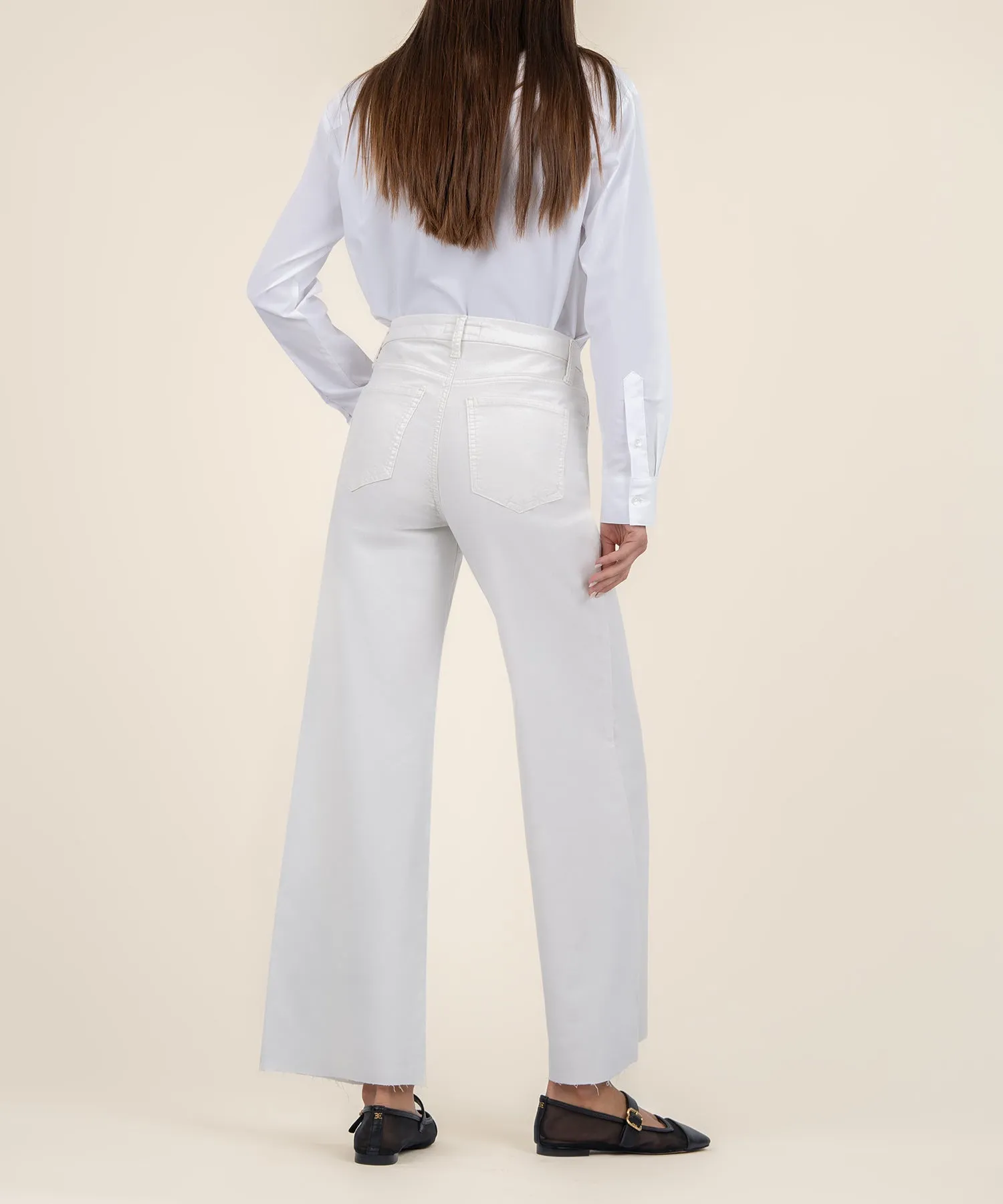Meg Velvet High Rise Wide Leg, Long
