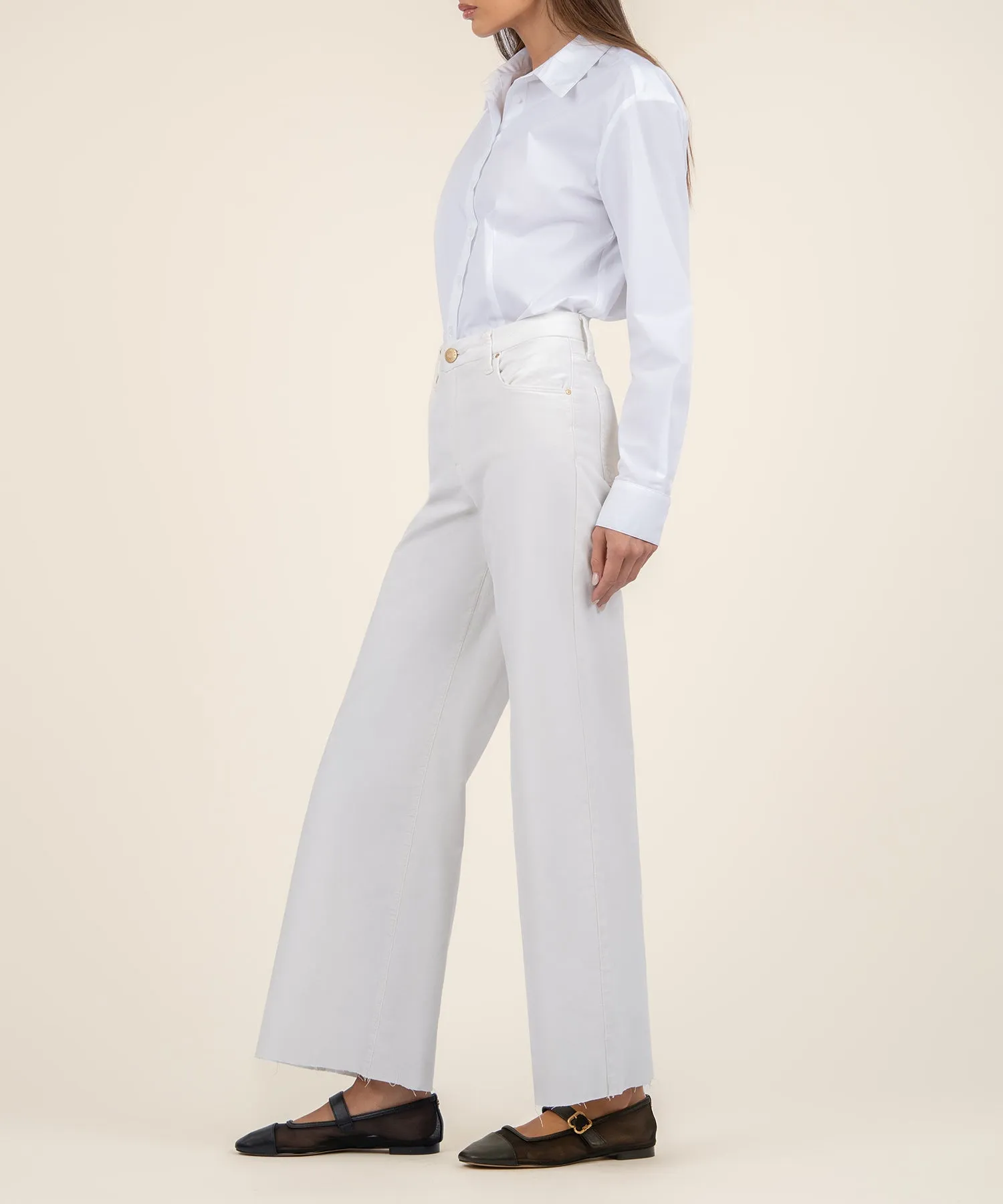 Meg Velvet High Rise Wide Leg, Long