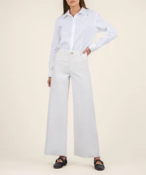Meg Velvet High Rise Wide Leg, Long