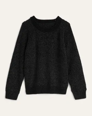 Megan Chenille Sweater | Black