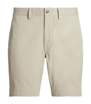 Men’s 8-Inch Stretch Straight Fit Chino Shorts Beige