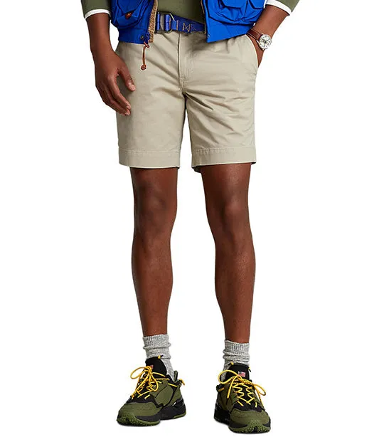 Men’s 8-Inch Stretch Straight Fit Chino Shorts Beige