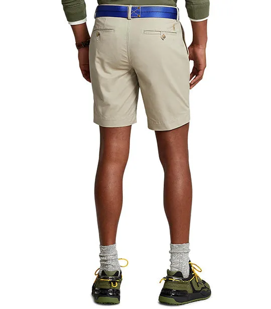 Men’s 8-Inch Stretch Straight Fit Chino Shorts Beige