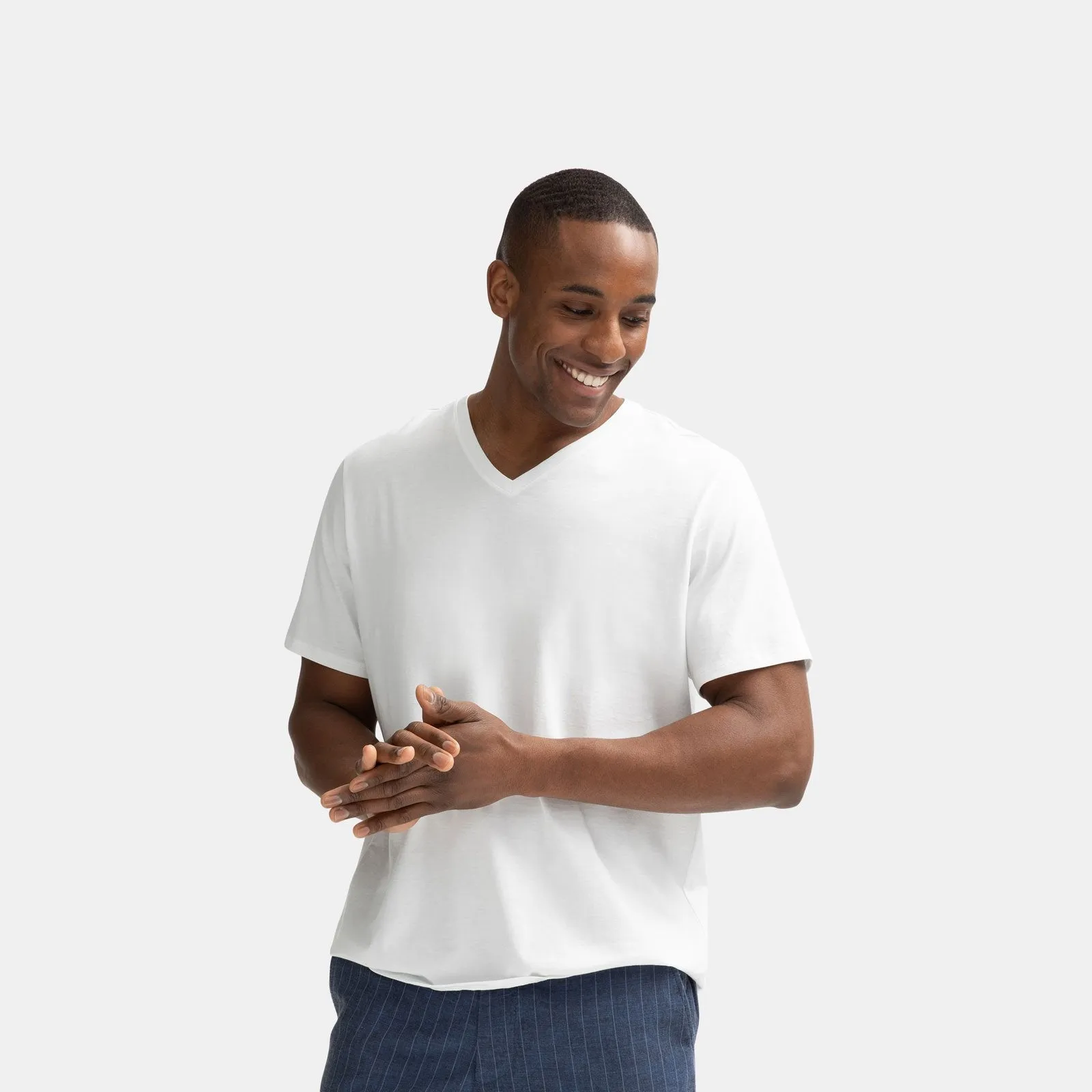 Men's Pima Cotton V-Neck T-Shirt