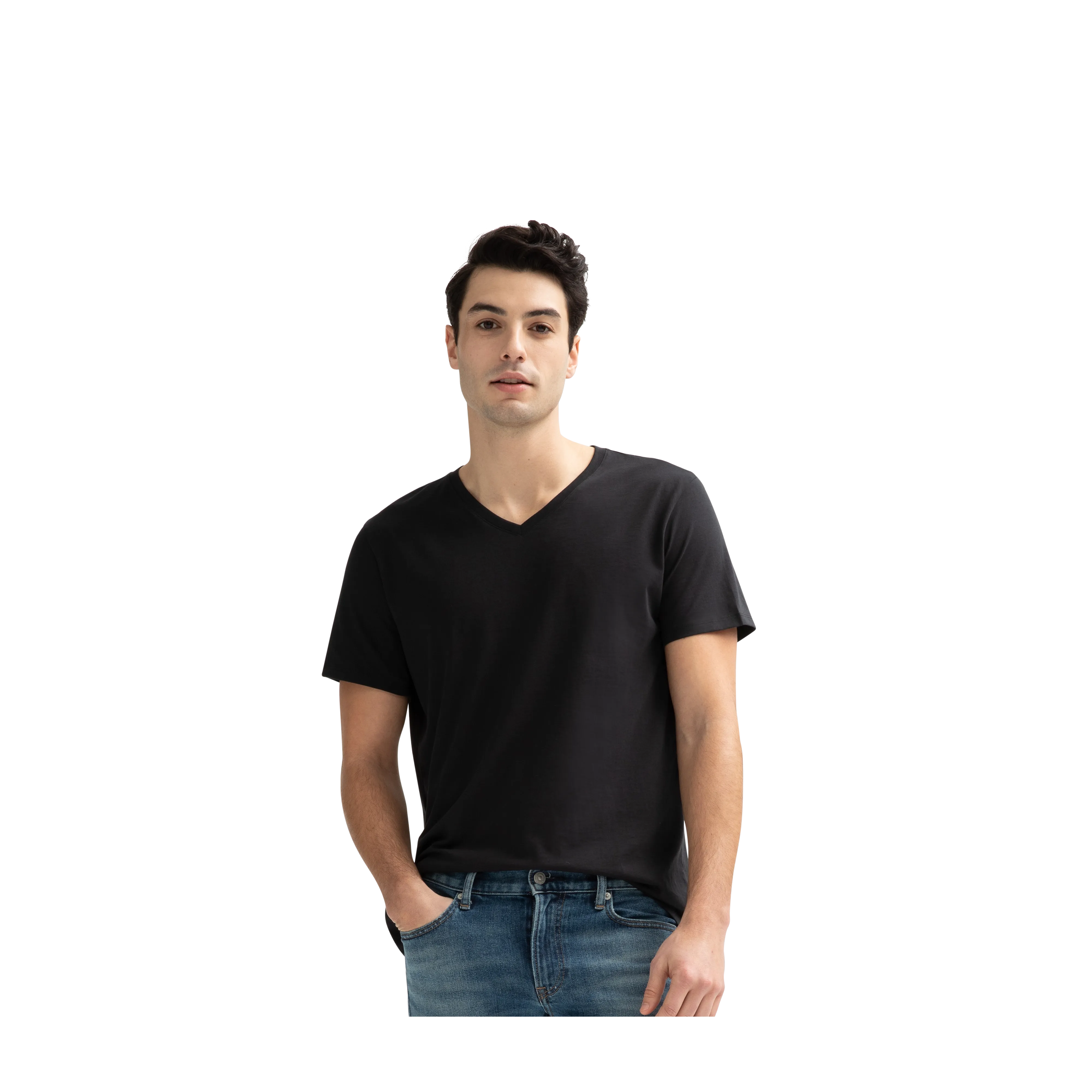 Men's Pima Cotton V-Neck T-Shirt