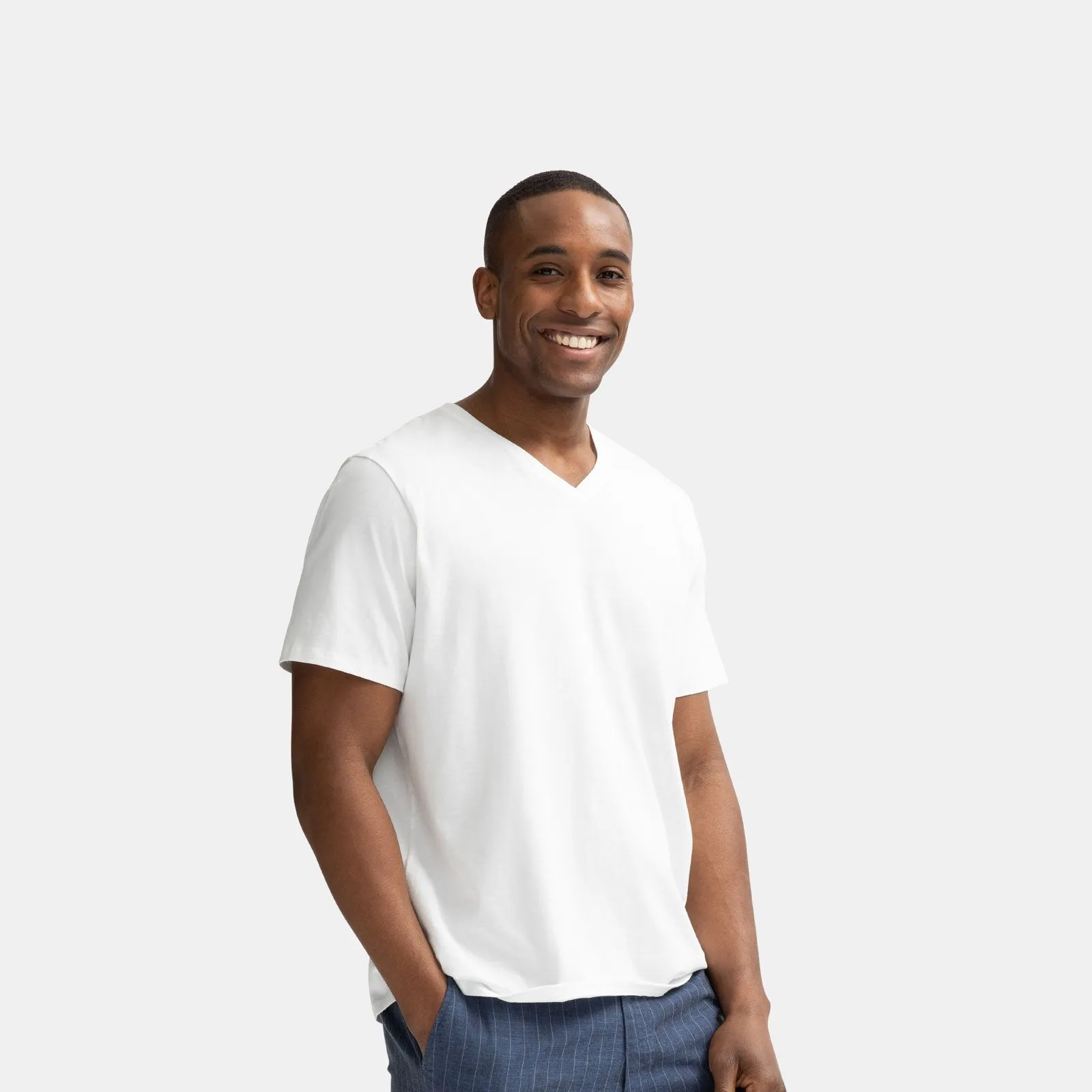 Men's Pima Cotton V-Neck T-Shirt