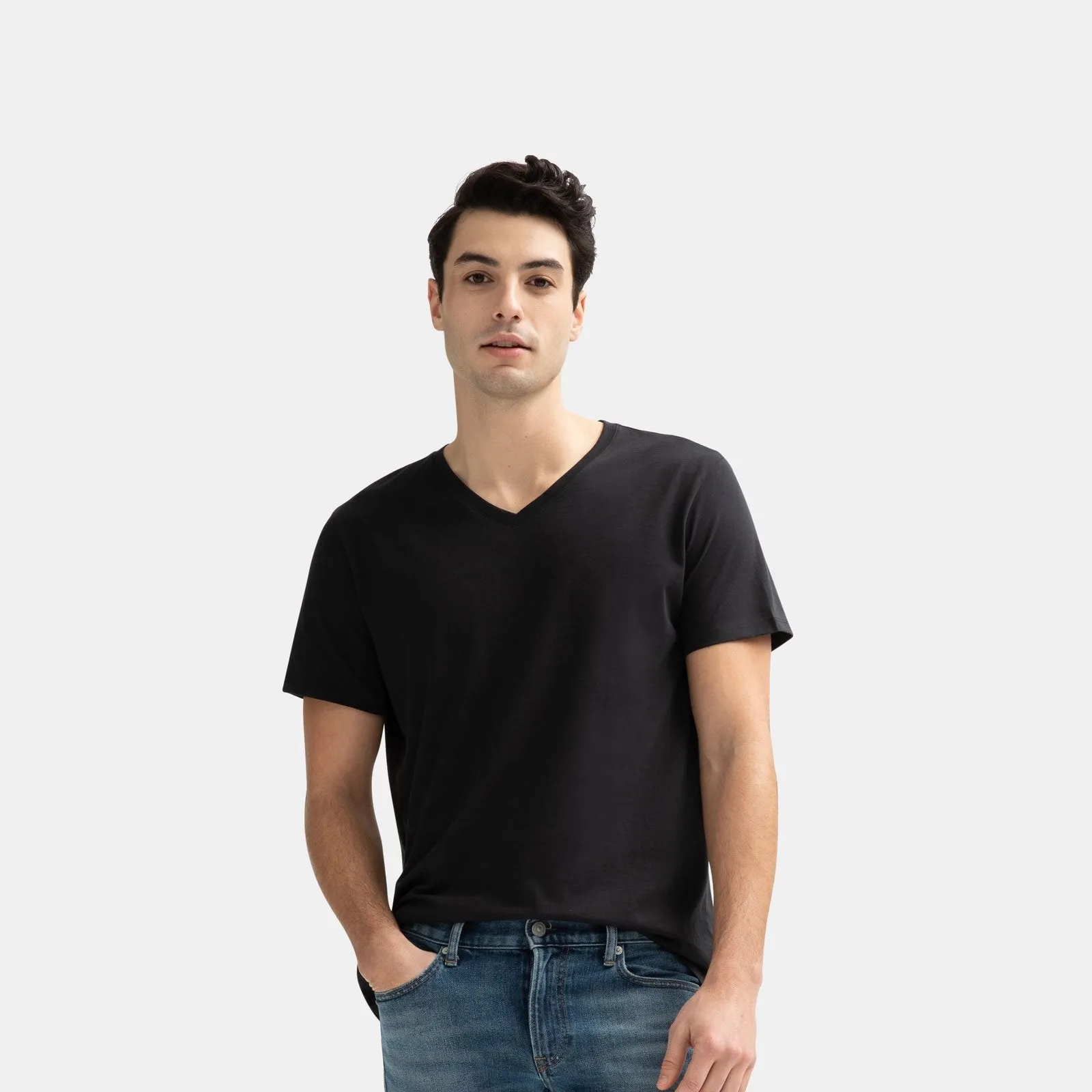 Men's Pima Cotton V-Neck T-Shirt