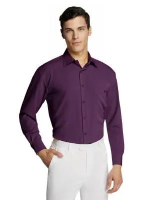 Men’s Purple Microfiber Coloured Shirt