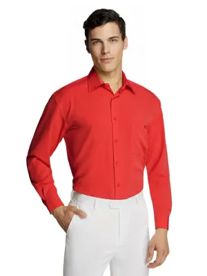 Men’s Red Microfiber Coloured Shirt