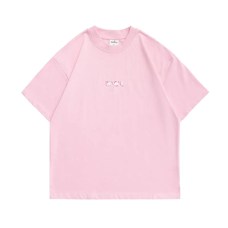 Men's T-Shirt Summer Men's Letter Printed T-shirt Casual