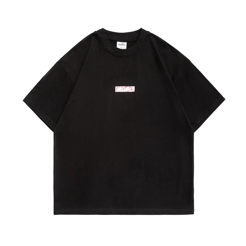 Men's T-Shirt Summer Men's Letter Printed T-shirt Casual