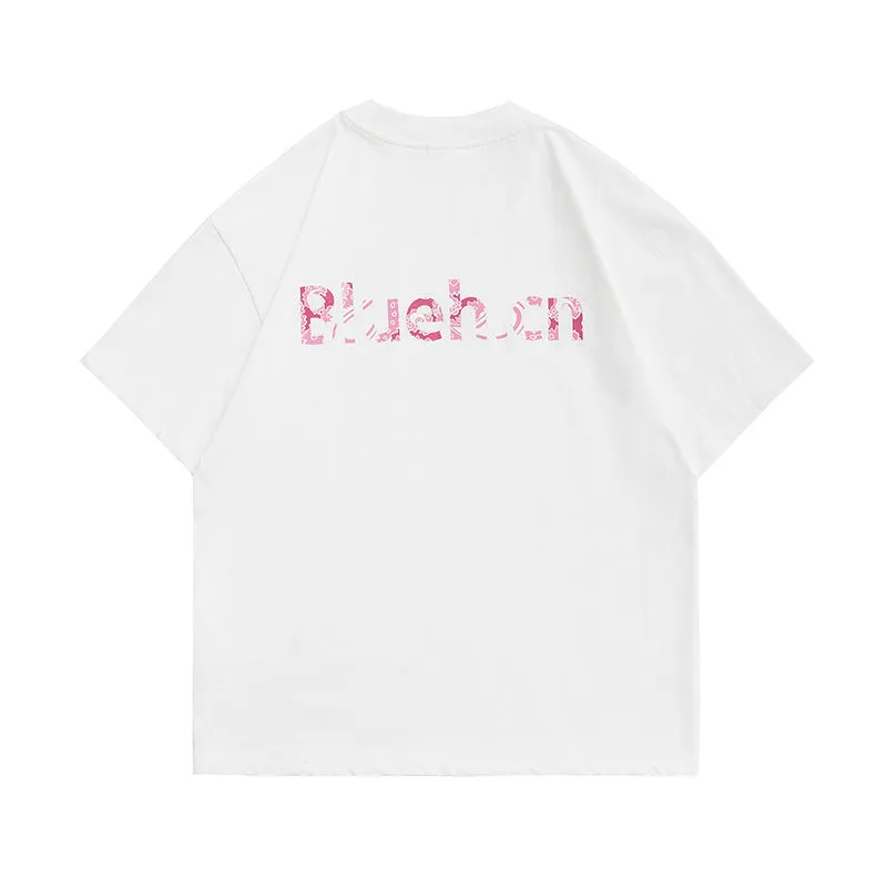 Men's T-Shirt Summer Men's Letter Printed T-shirt Casual