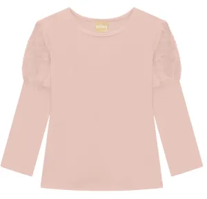 Milon - Pink Furry Tee Top