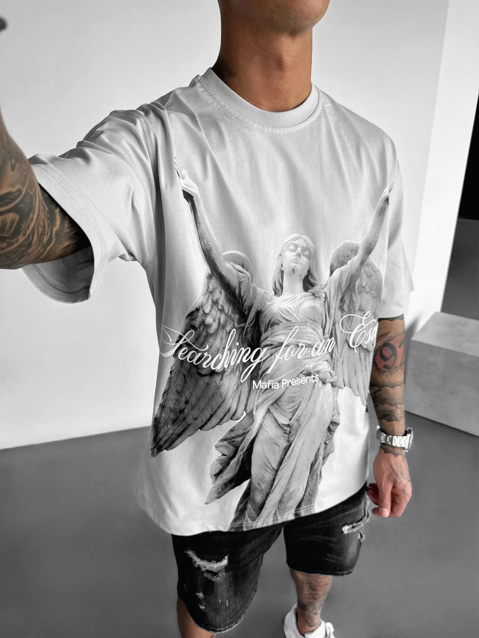Oversize Escape T-shirt - Grey