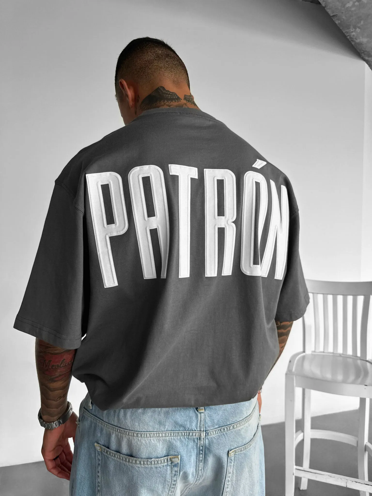 Oversize Patron T-shirt - Anthracite