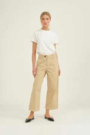 PD-Birkin Weekend Cropped Pant - Khaki