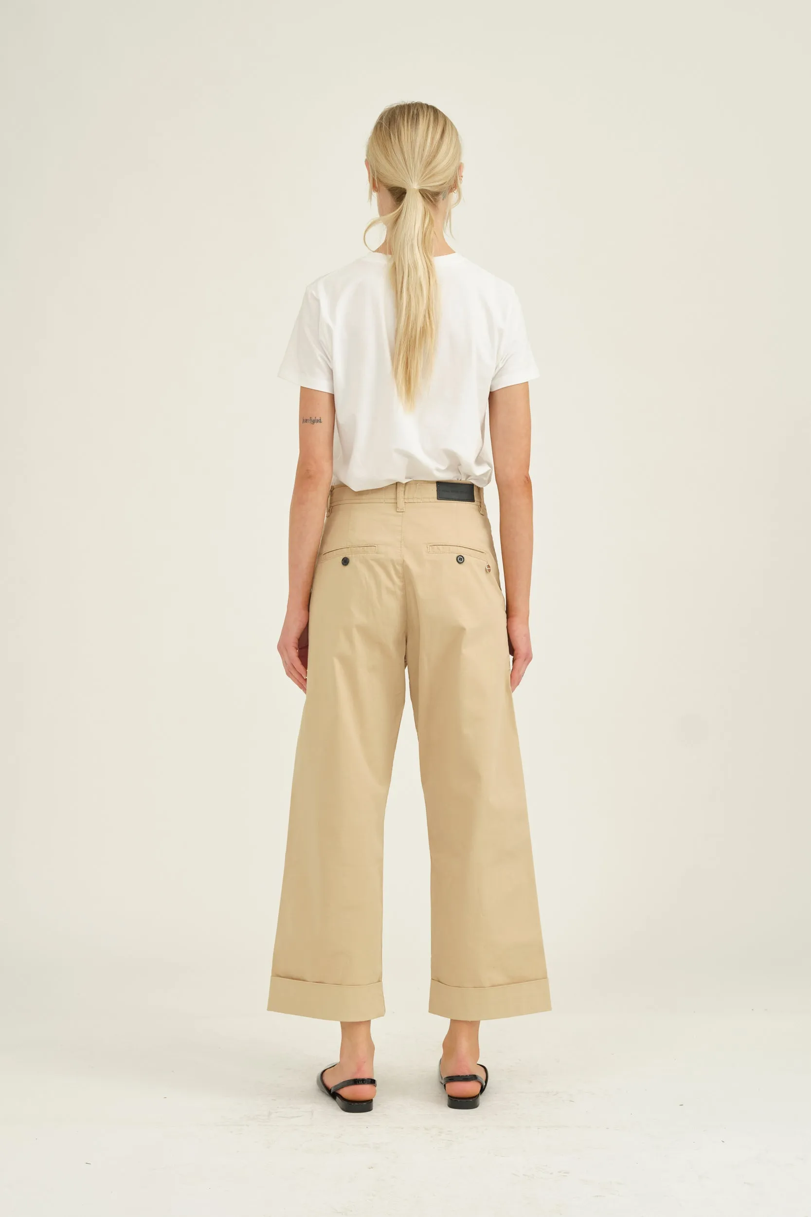 PD-Birkin Weekend Cropped Pant - Khaki