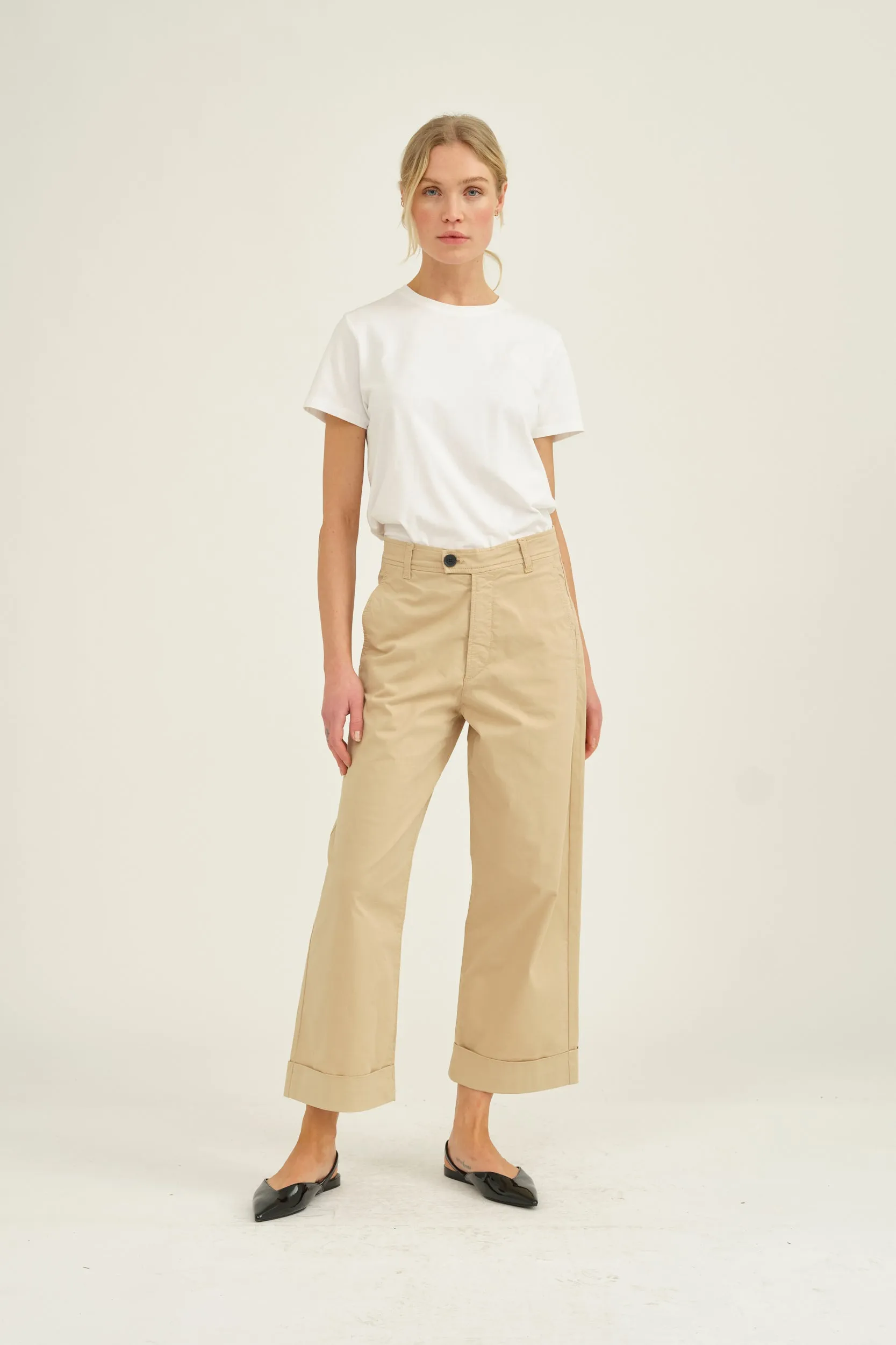 PD-Birkin Weekend Cropped Pant - Khaki