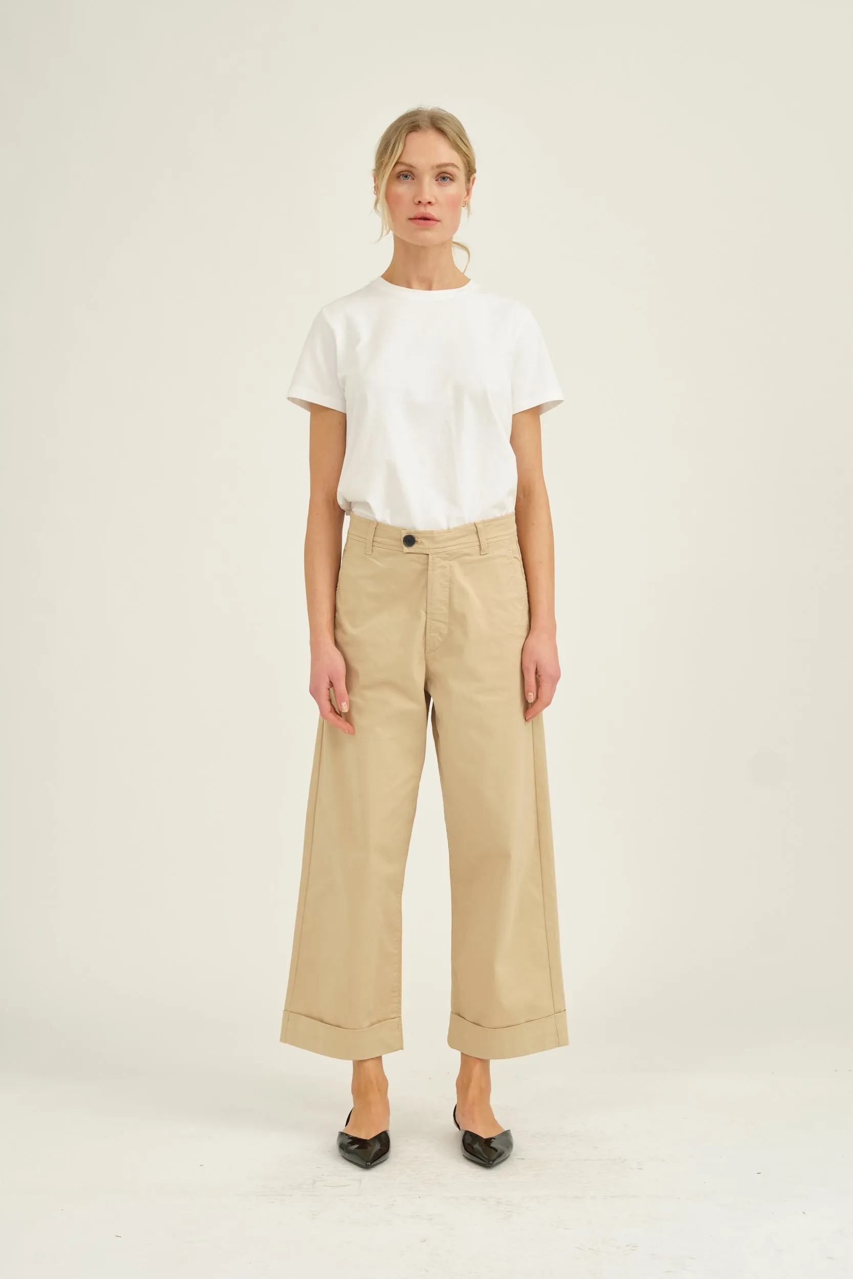PD-Birkin Weekend Cropped Pant - Khaki