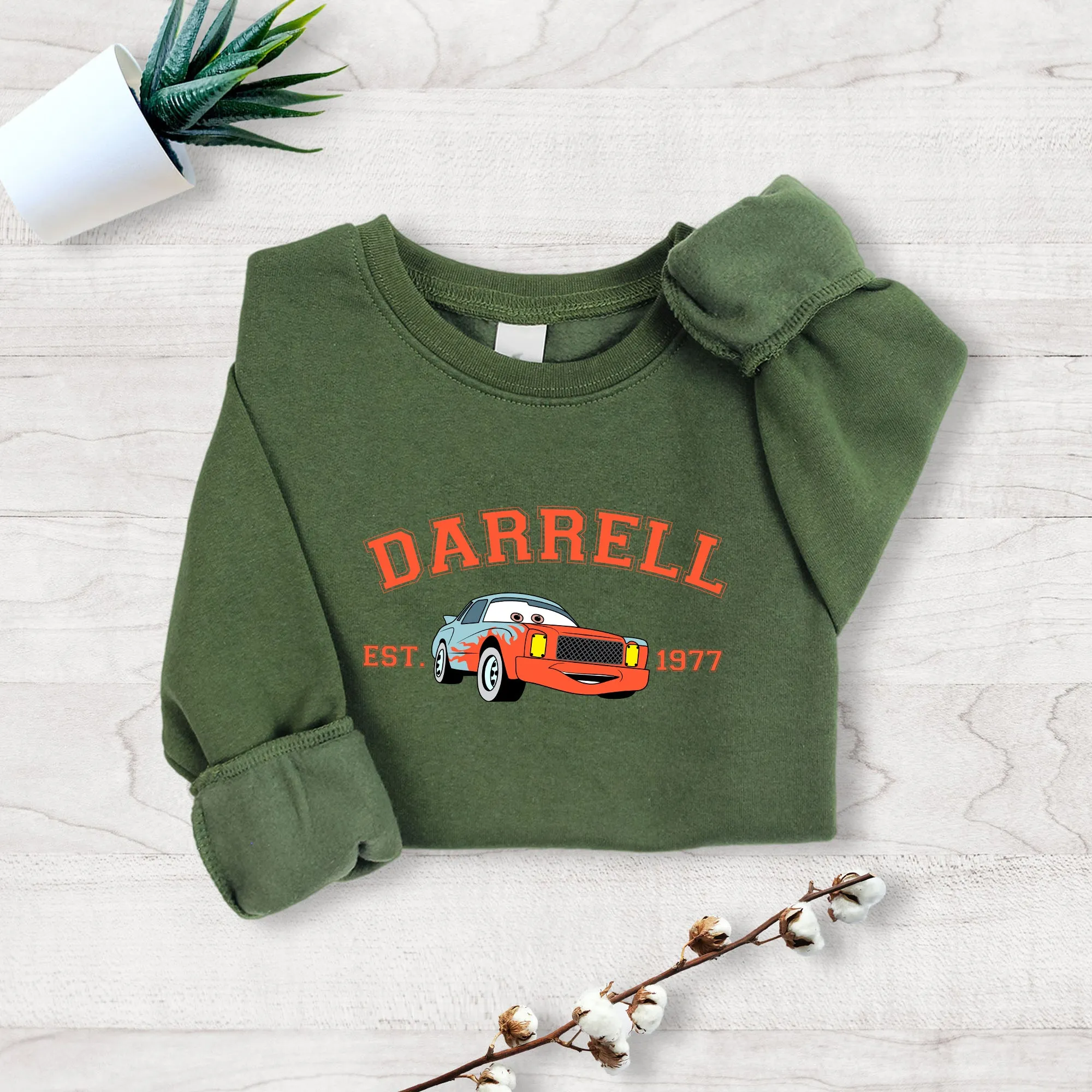 Personalized Disney Cars Darrell Toddler Sweatshirt