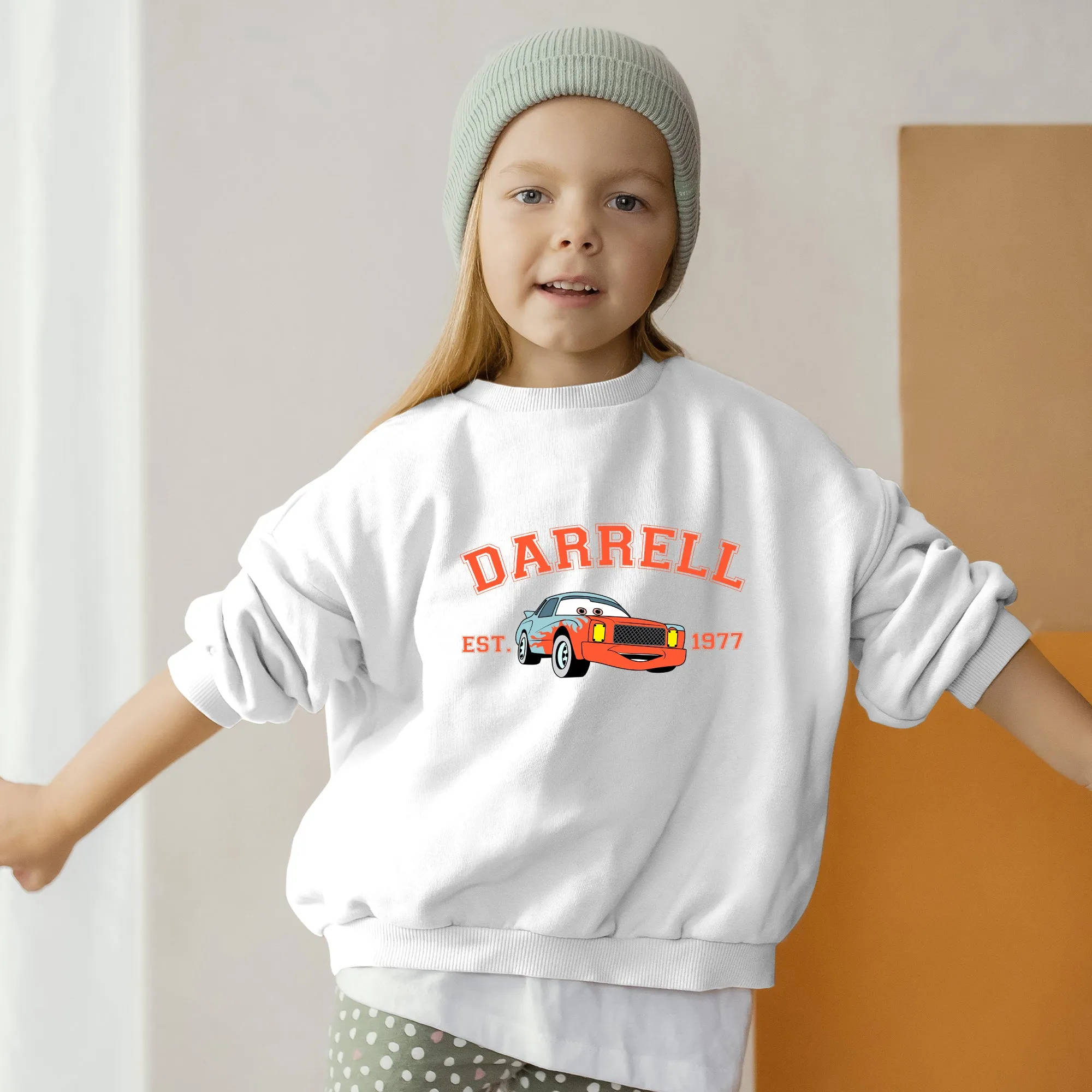 Personalized Disney Cars Darrell Toddler Sweatshirt
