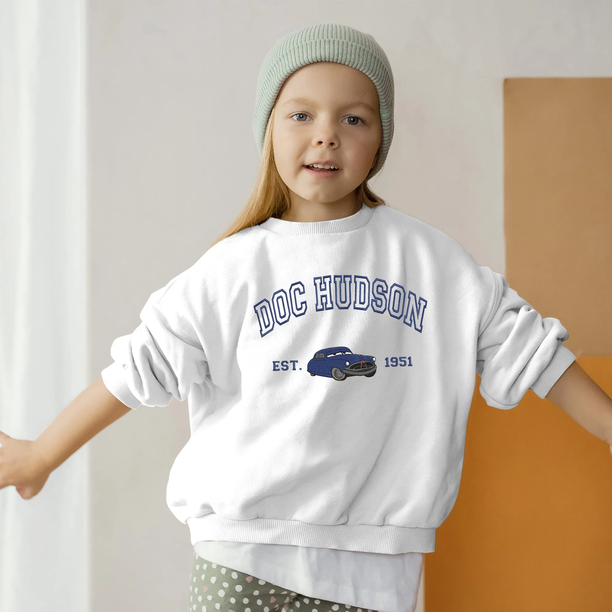 Personalized Disney Cars Doc Hudson Embroidered Toddler Sweatshirt