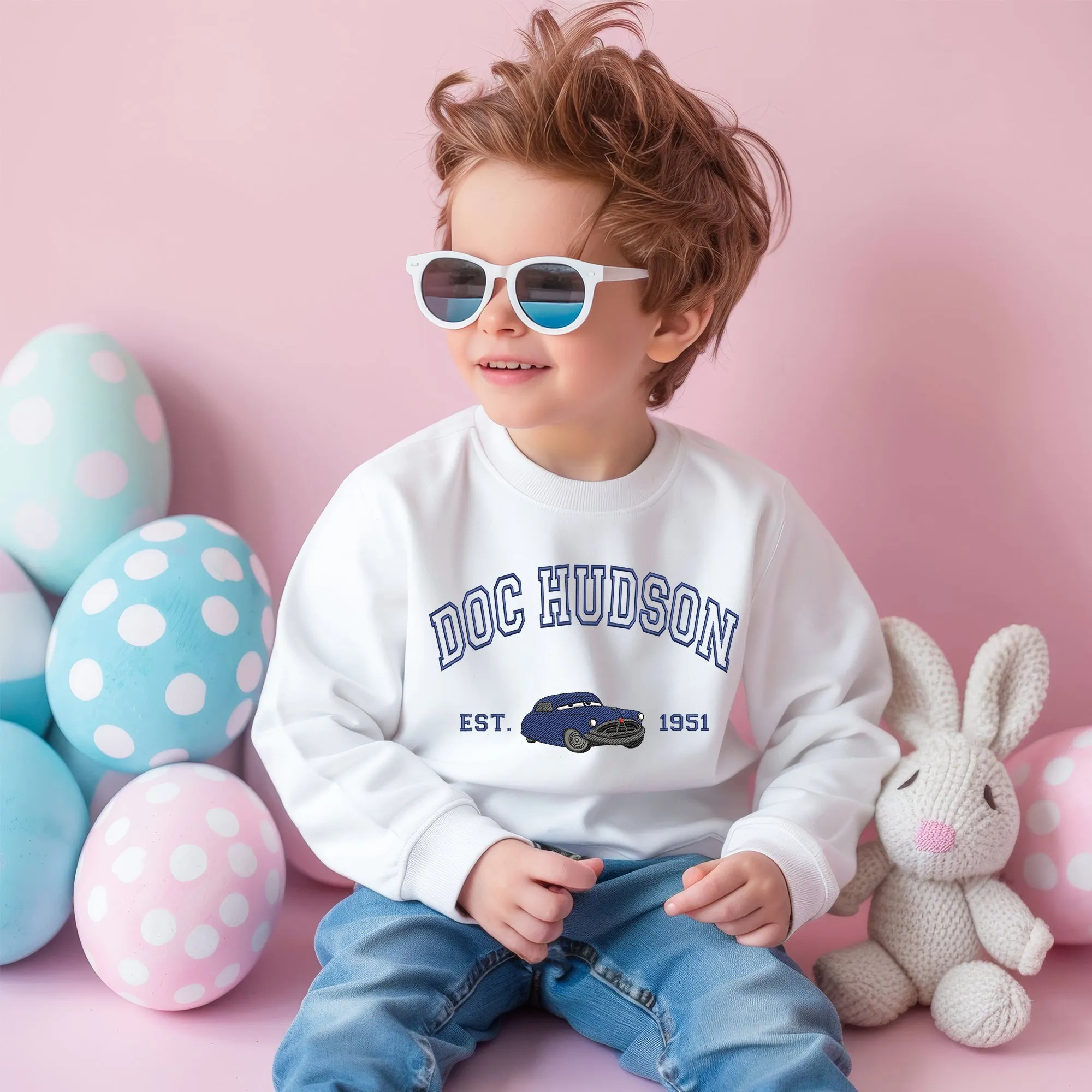 Personalized Disney Cars Doc Hudson Embroidered Toddler Sweatshirt