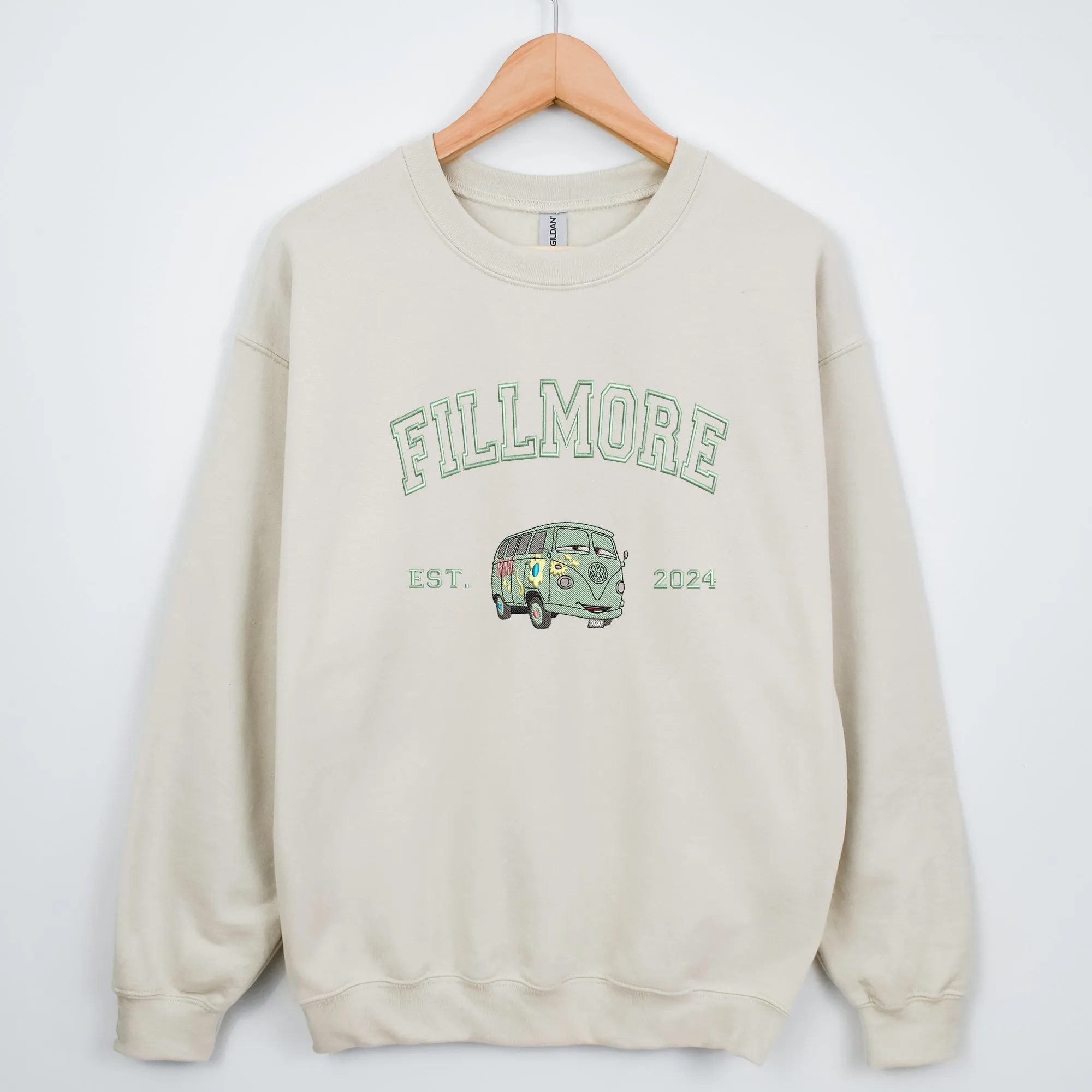 Personalized Disney Cars Fillmore Embroidered Adult Sweatshirt
