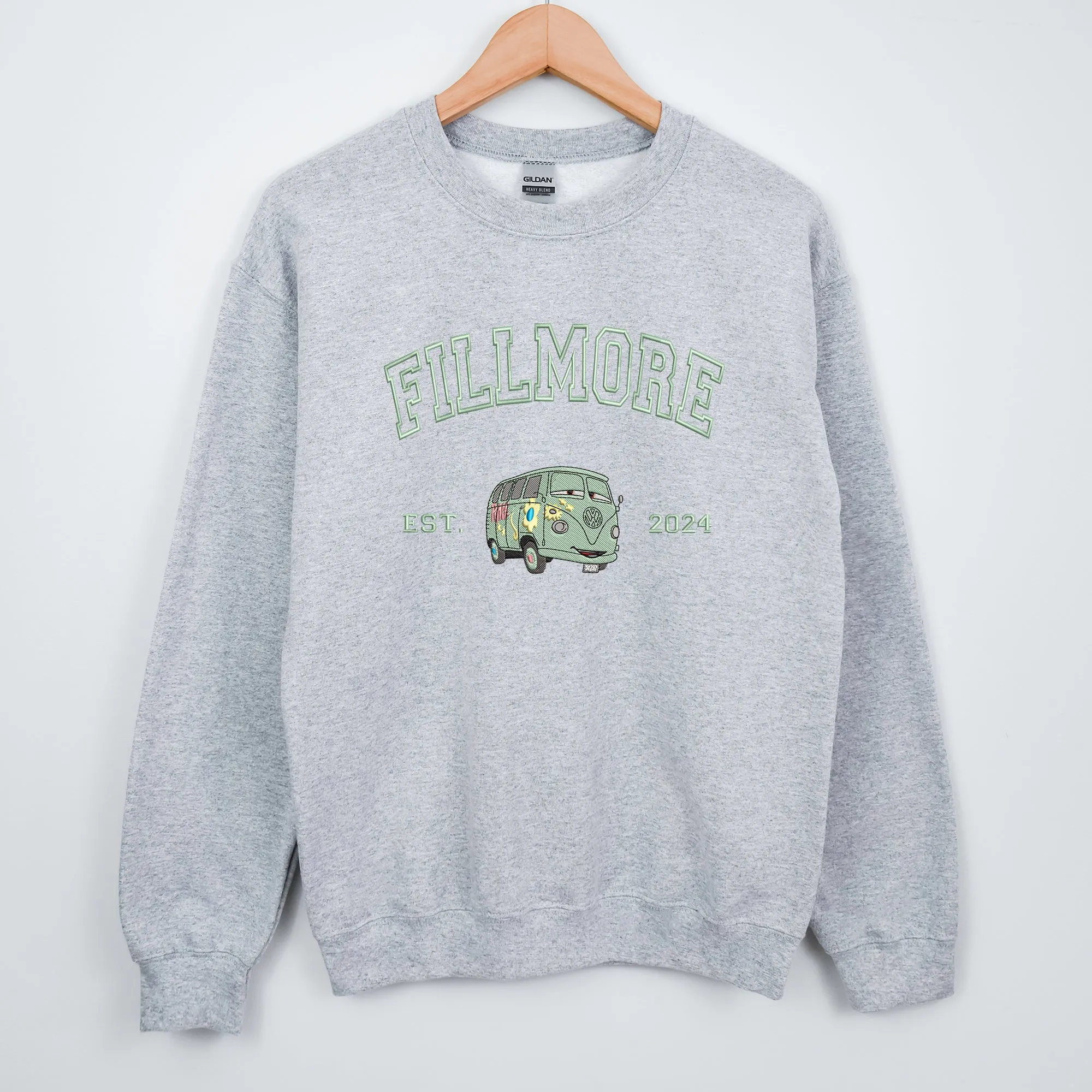 Personalized Disney Cars Fillmore Embroidered Adult Sweatshirt