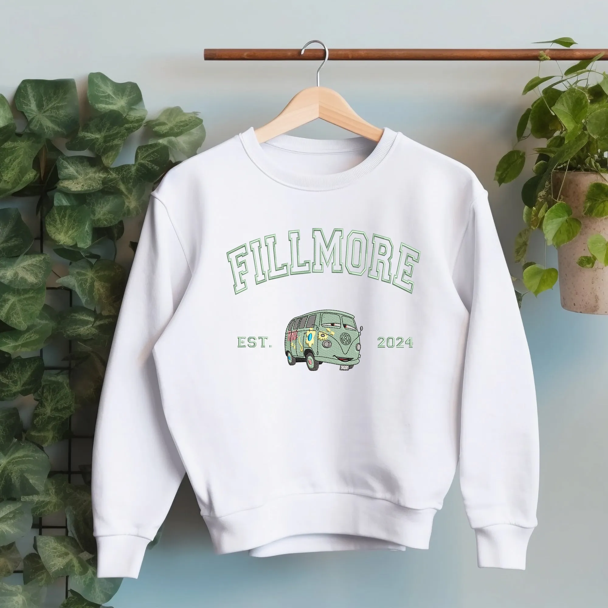 Personalized Disney Cars Fillmore Embroidered Adult Sweatshirt