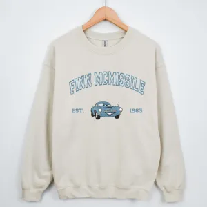 Personalized Disney Cars Finn Mcmissile Embroidered Adult Sweatshirt