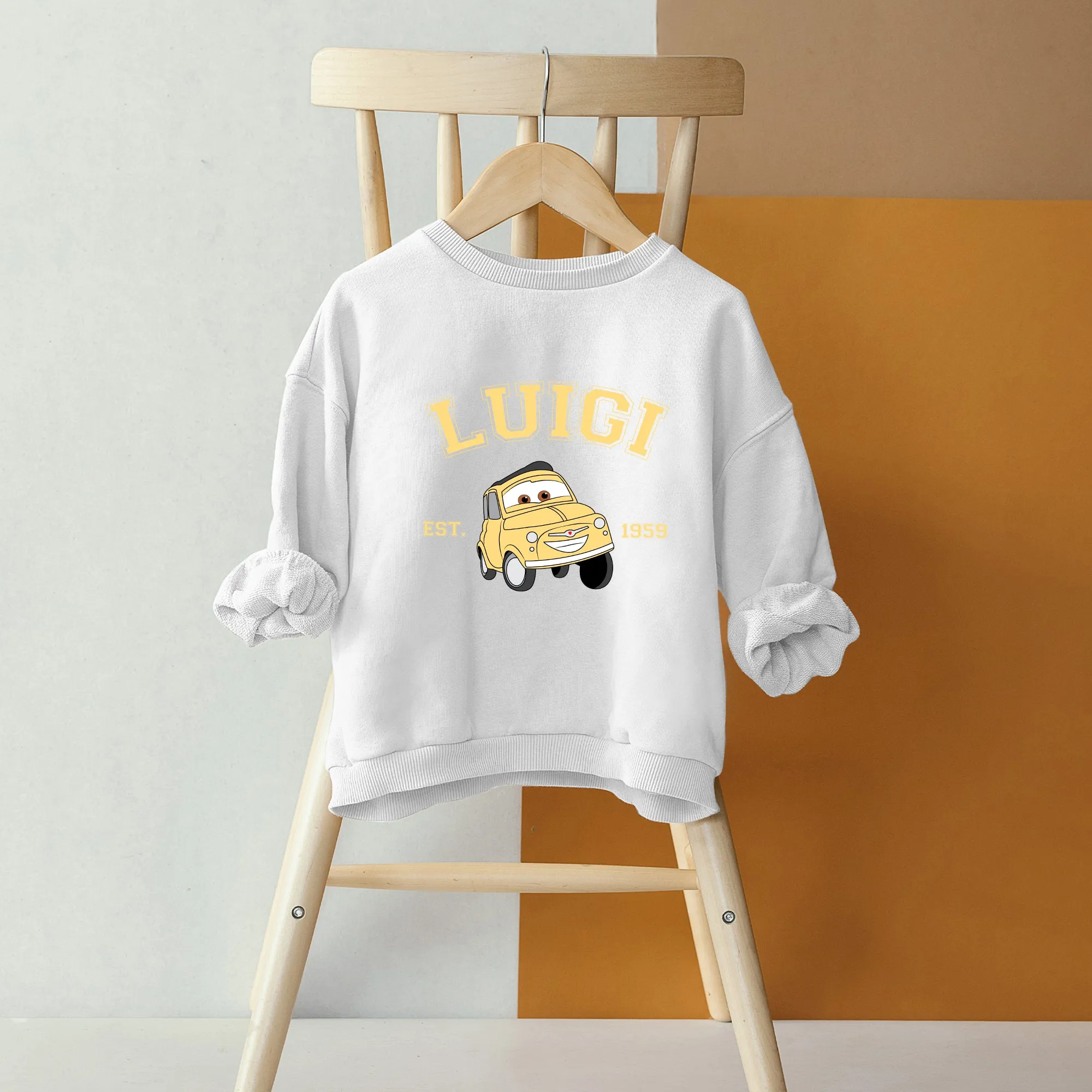 Personalized Disney Cars Luigi Toddler Sweatshirt