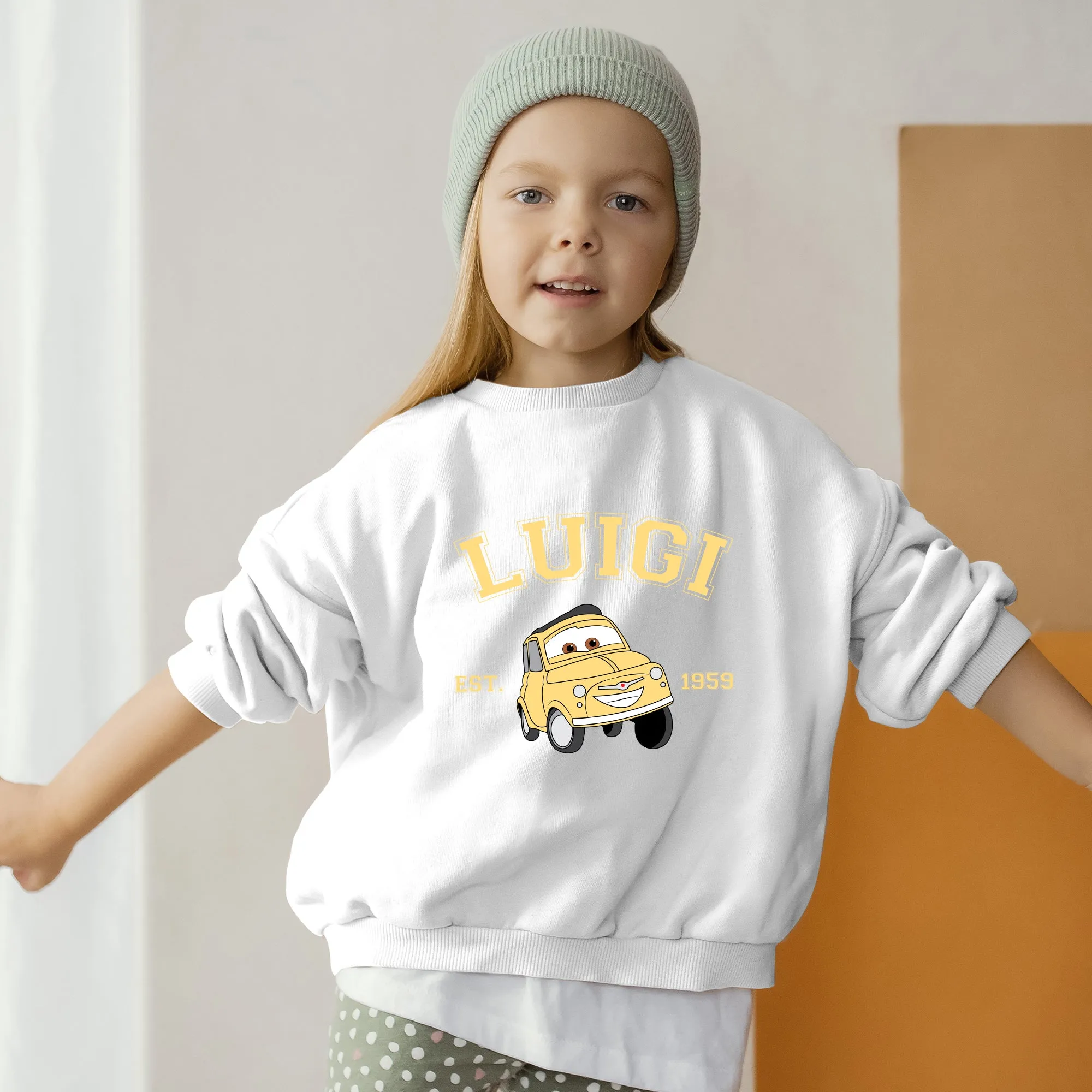 Personalized Disney Cars Luigi Toddler Sweatshirt