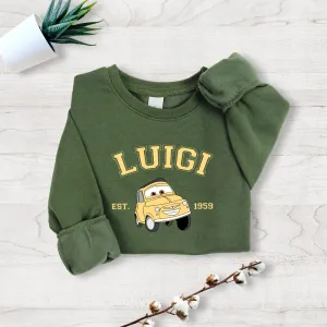 Personalized Disney Cars Luigi Toddler Sweatshirt