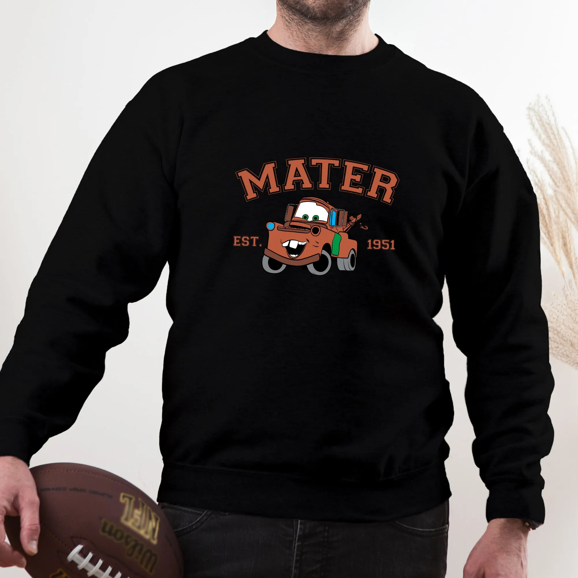 Personalized Disney Cars Mater Adult Sweatshirt