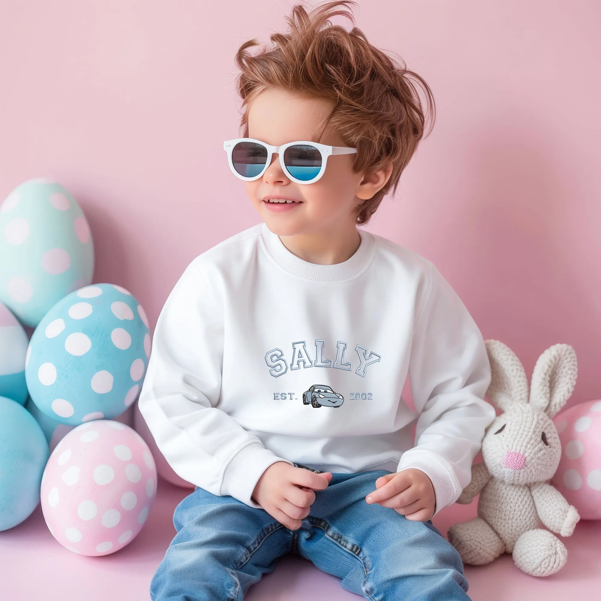 Personalized Disney Cars Sally Embroidered Toddler Sweatshirt