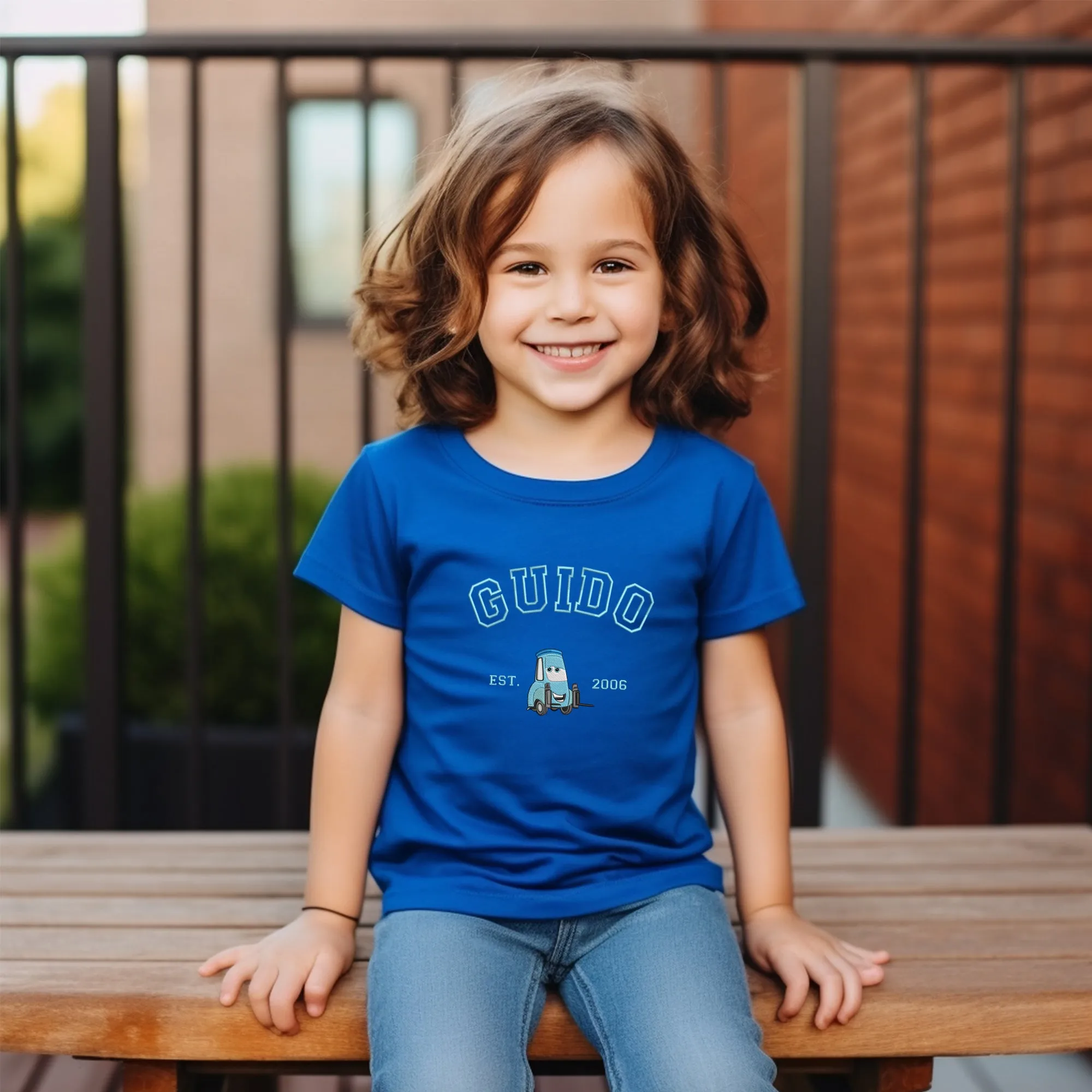 Personalized Disney Guido Embroidered  Toddler T-shirt