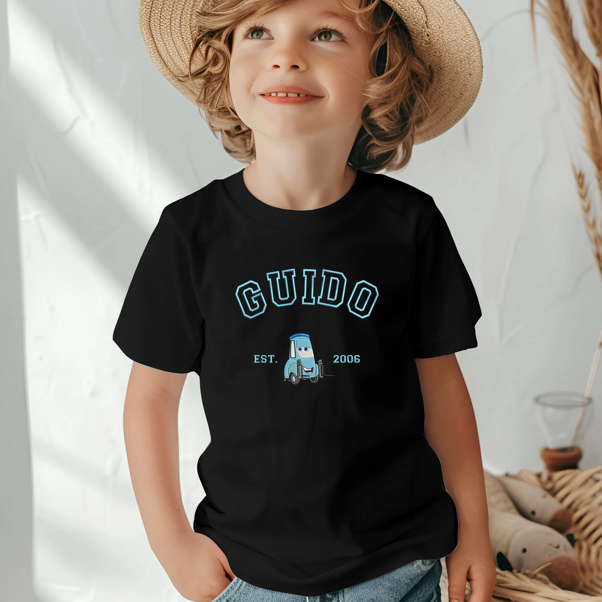 Personalized Disney Guido Embroidered  Toddler T-shirt