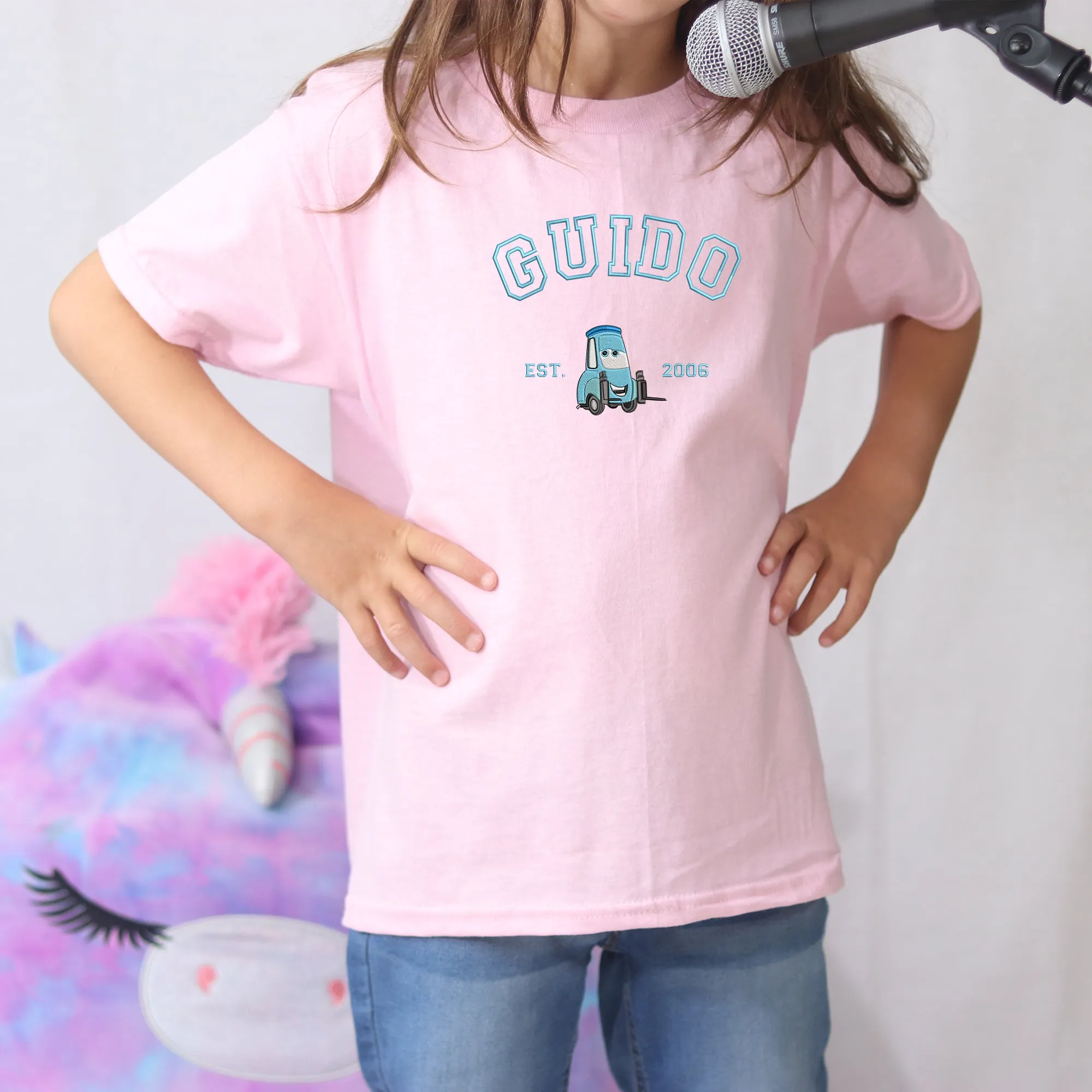 Personalized Disney Guido Embroidered  Toddler T-shirt