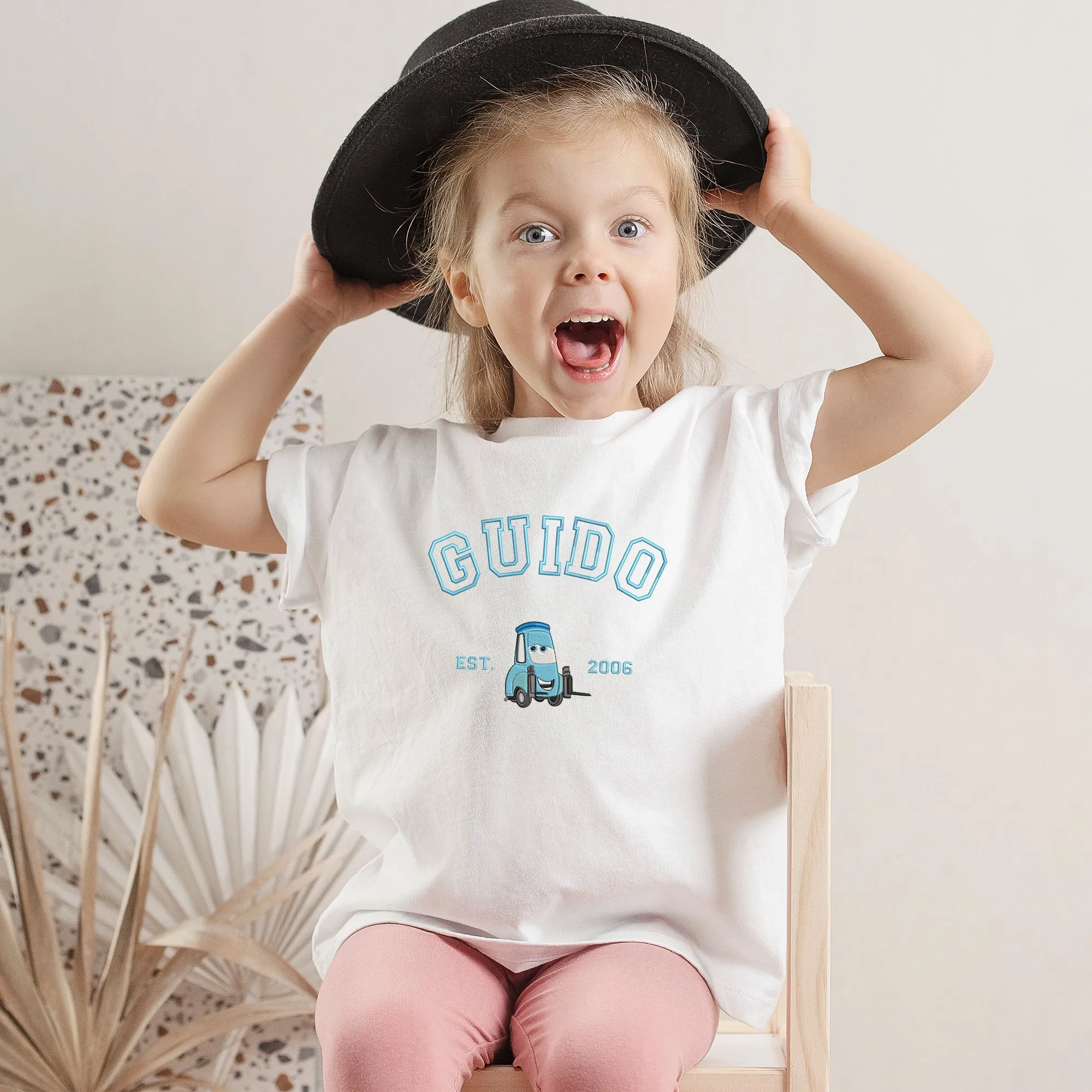 Personalized Disney Guido Embroidered  Toddler T-shirt