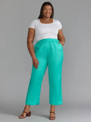 Plus Wide Leg Linen Pant
