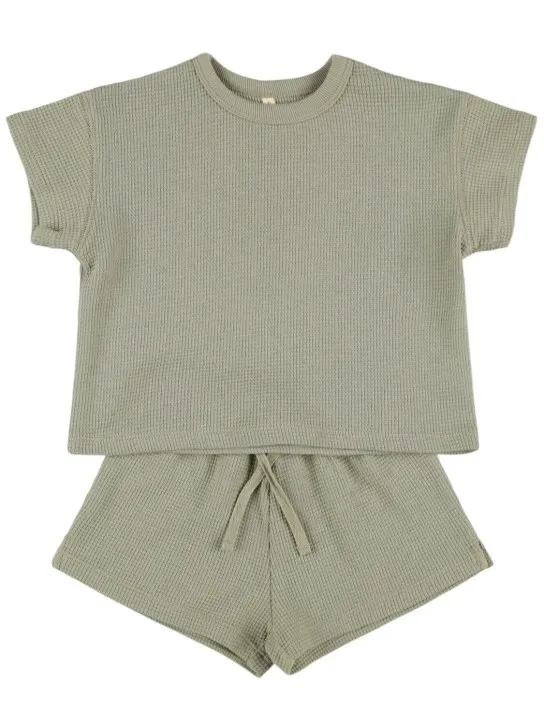 Quincy Mae   Organic cotton t-shirt &amp; shorts 