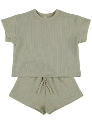Quincy Mae   Organic cotton t-shirt &amp; shorts 