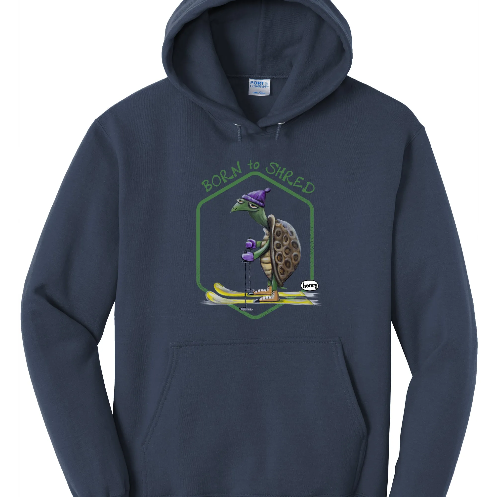 "Born to Shred" | Unisex Navy Hoodie