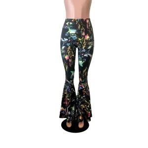 SALE - High Waist Bell Bottoms - Acid Wash - SMALL Only