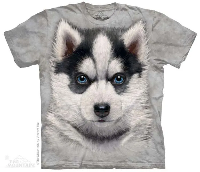 Siberian Husky Puppy Adults T-Shirt - USA Small (Fits AU Extra Small)